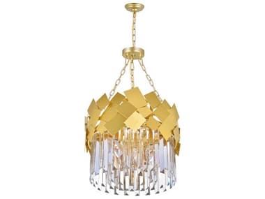 CWI Lighting Panache 4-Light Medallion Gold Chandelier CWI1100P164169