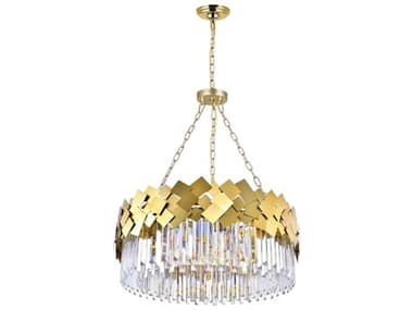 CWI Lighting Panache 8-Light Medallion Gold Chandelier CWI1100P328169