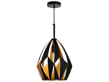 CWI Lighting Oxide 1-Light Black Copper Geometric Pendant CWI1114P121271