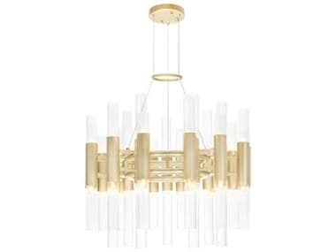 CWI Lighting Orgue 42-Light Satin Gold Linear Chandelier CWI1120P2042602