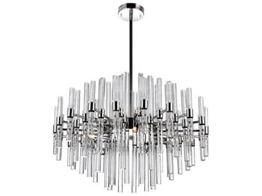 CWI Lighting Miroir 10-Light Polished Nickel Linear Chandelier CWI1137P2610613