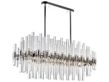 CWI Lighting Miroir 16-Light Polished Nickel Linear Island Pendant CWI1137P4016613