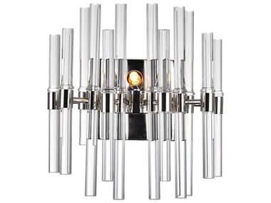 CWI Lighting Miroir 2-Light Polished Nickel Chrome Vanity Light CWI1137W101613