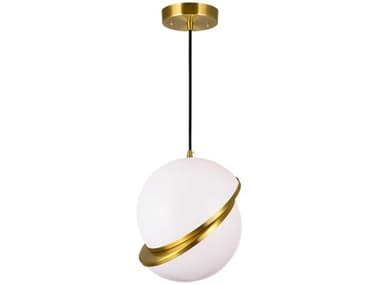 CWI Lighting Gemini 1-Light Brass Globe Mini Pendant CWI1148P121624