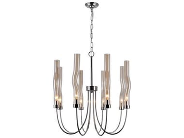 CWI Lighting Meduse 8-Light Polished Nickel Chandelier CWI1203P218613