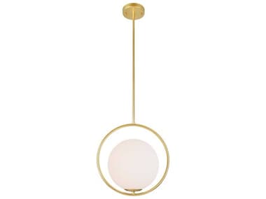 CWI Lighting Celeste 1-Light Medallion Gold Globe Pendant CWI1212P141169