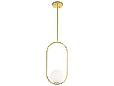 CWI Lighting Celeste 1-Light Medallion Gold Globe Mini Pendant CWI1212P81169