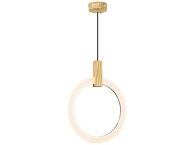 CWI Lighting Anello White Oak Wood Round Pendant CWI1214P161236