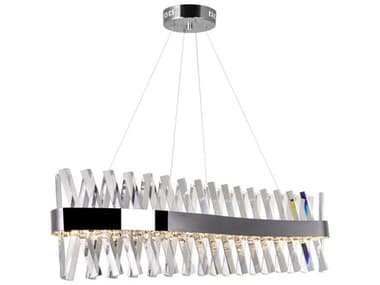 CWI Lighting Glace Chrome Linear Island Pendant CWI1220P40601S