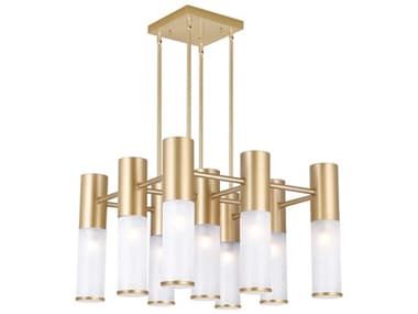 CWI Lighting Pipes 16-Light Sun Gold Cylinder Pendant CWI1221P2016625