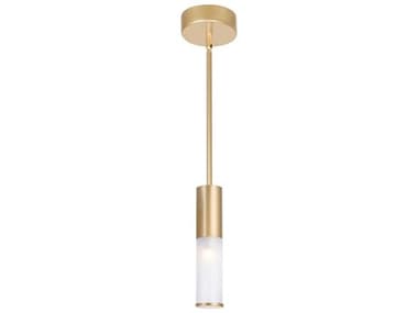 CWI Lighting Pipes 1-Light Sun Gold Cylinder Mini Pendant CWI1221P51625