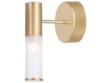 CWI Lighting Pipes 1-Light Sun Gold Wall Sconce CWI1221W71625