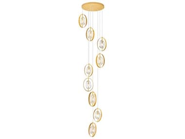 CWI Lighting Iris 9-Light Sun Gold Pendant CWI1224P249625