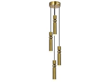 CWI Lighting Chime Brass Linear Mini Pendant CWI1225P94625