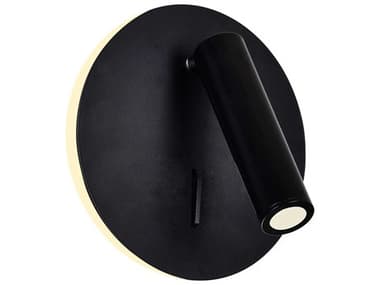 CWI Lighting Private I Matte Black Wall Sconce CWI1241W6101