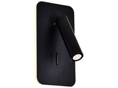 CWI Lighting Private I Matte Black Wall Sconce CWI1243W6101