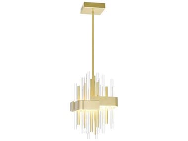 CWI Lighting Millipede Satin Gold Linear Mini Pendant CWI1245P8602