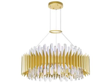 CWI Lighting Cityscape 18-Light Satin Gold Round Chandelier CWI1247P2818602