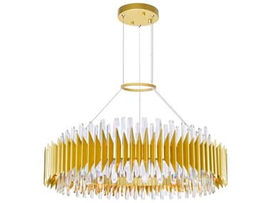 CWI Lighting Cityscape 24-Light Satin Gold Chandelier CWI1247P3924602