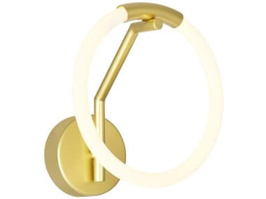 CWI Lighting Hoops Satin Gold Wall Sconce CWI1273W101602