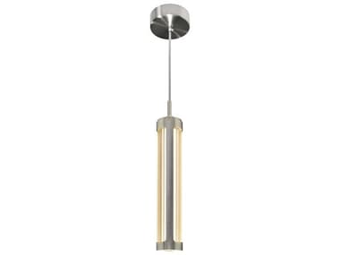 CWI Lighting Neva Satin Nickel Cylinder Mini Pendant CWI1343P3606C