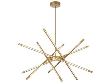 CWI Lighting Oskil Satin Gold Sputnik Pendant CWI1375P316602