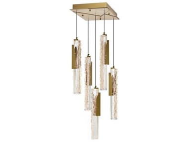 CWI Lighting Valira Brass Linear Mini Pendant CWI1586P125624