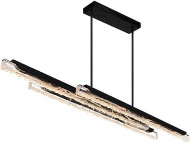 CWI Lighting Valira Black Linear Island Pendant CWI1586P603101