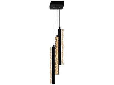 CWI Lighting Stagger Black Linear Mini Pendant CWI1588P63101