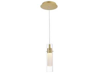 CWI Lighting Olinda Satin Gold Cylinder Mini Pendant CWI1606P51602