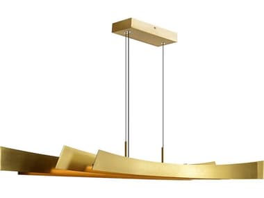 CWI Lighting Candora Brass Linear Island Pendant CWI1698P72624