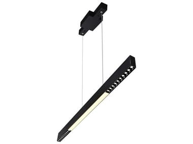 CWI Lighting Pienza Black Linear Island Pendant CWI1701P45B101