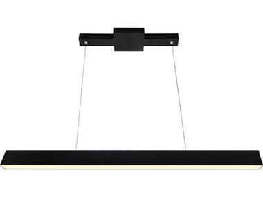 CWI Lighting Pienza Black Linear Island Pendant CWI1701P47101