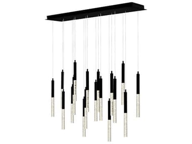 CWI Lighting Dragonswatch Black Linear Island Pendant CWI1703P4818101RC