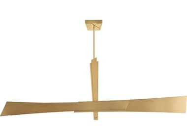 CWI Lighting Solara Brass Linear Island Pendant CWI1717P72624