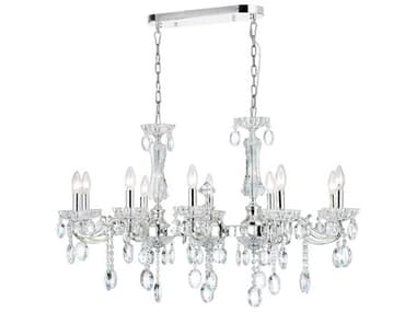 CWI Lighting Flawless 10-Light Chrome Traditional Island Pendant CWI2016P37C10