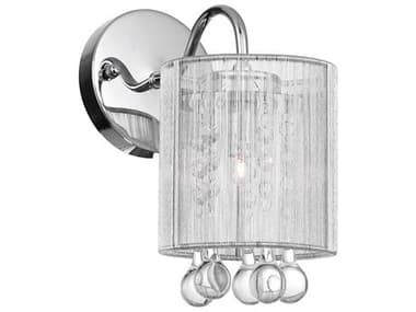 CWI Lighting Water Drop 1-Light Chrome Wall Sconce CWI5006W5C1S