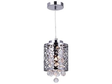 CWI Lighting Eternity 1-Light Stainless Steel Chrome Mini Pendant CWI5008P6ST