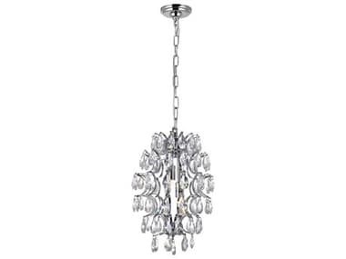 CWI Lighting Charismatic 2-Light Chrome Mini Pendant CWI5011P9CRCLEAR