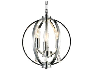 CWI Lighting Abia 3-Light Chrome Globe Mini Pendant CWI5025P10C3