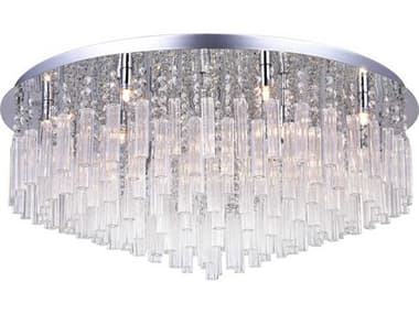 CWI Lighting Brianna 16-Light Chrome Flush Mount CWI5036C32C