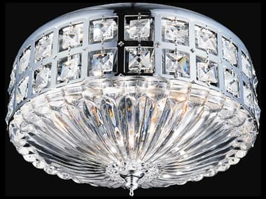 CWI Lighting Bloome 4-Light Chrome Traditional Flush Mount CWI5039C13C