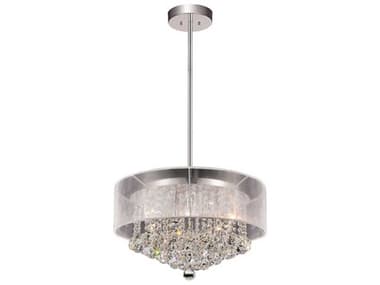 CWI Lighting Radiant 9-Light Chrome Traditional Drum Pendant CWI5062P20CCLEARW