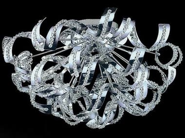 CWI Lighting Swivel 9-Light Chrome Sputnik Flush Mount CWI5067C18C