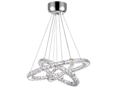 CWI Lighting Ring Stainless Steel Round Pendant CWI5080P32ST3R