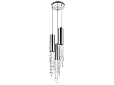 CWI Lighting Extended 3-Light Chrome Mini Pendant CWI5081P10CR