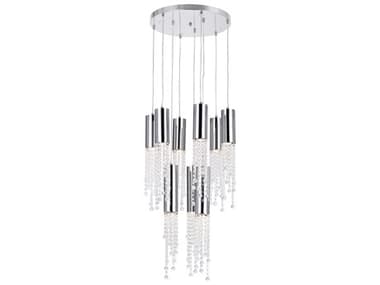 CWI Lighting Extended 9-Light Chrome Pendant CWI5081P20CR