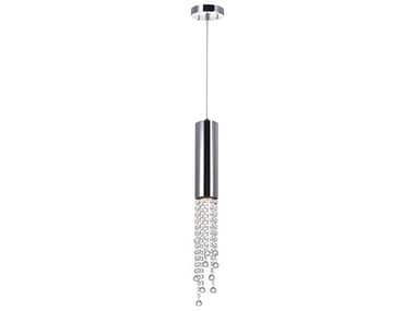 CWI Lighting Extended 1-Light Chrome Mini Pendant CWI5081P5CR