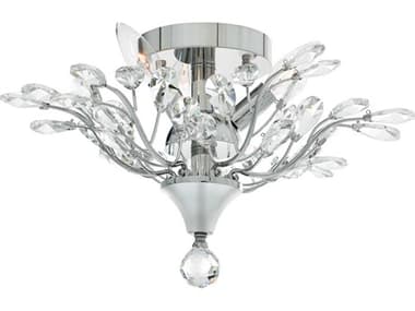 CWI Lighting Ivy 3-Light Chrome Semi Flush Mount CWI5206C16C