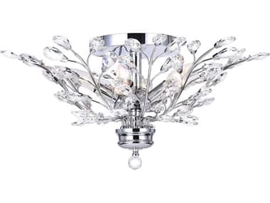 CWI Lighting Ivy 6-Light Chrome Semi Flush Mount CWI5206C22C